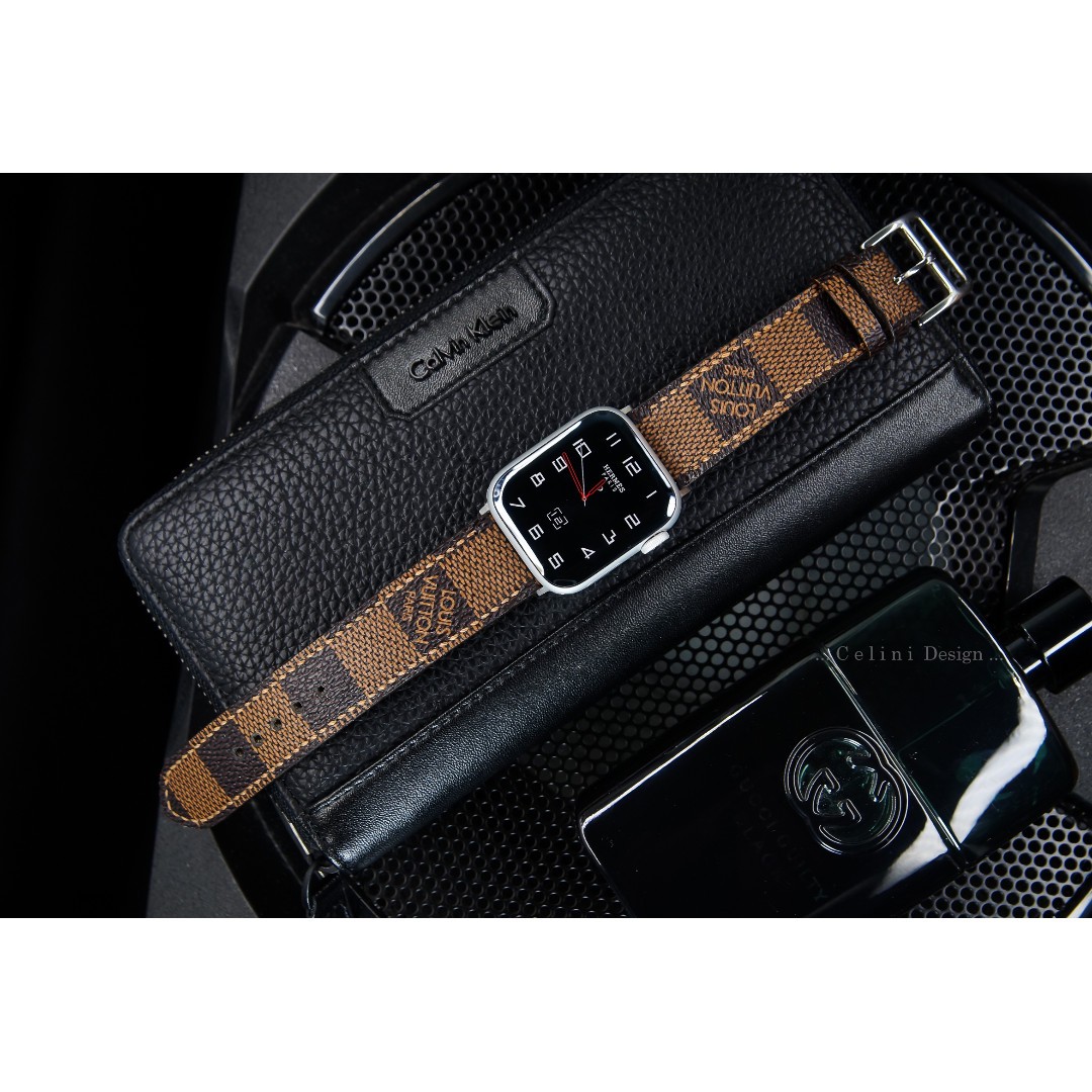 Apple Watch Band Series 4 Band 44mm 40mm Lv Apple Watch Band Louis Vuitton Iwatch Band Lv Damier Ebene Watch Band Iwatch Series 4 Band Luxury Watches On Carousell