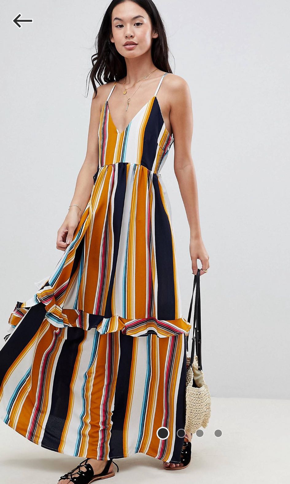 Thee9b7 Asos Ruffle Tiered Maxi Dress Thedelhidawn Com