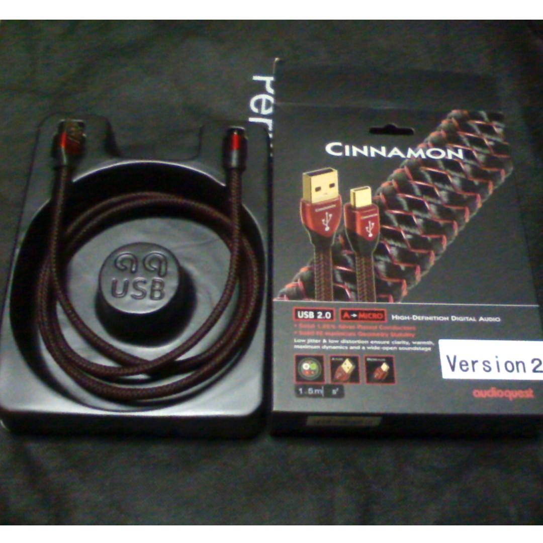 AudioQuest Cinnamon USB A to Micro USB 1.5m, Audio, Portable Audio 
