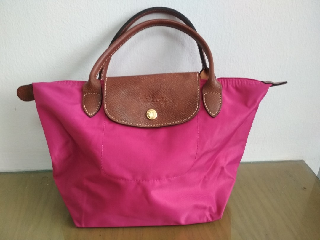 longchamp pink tote