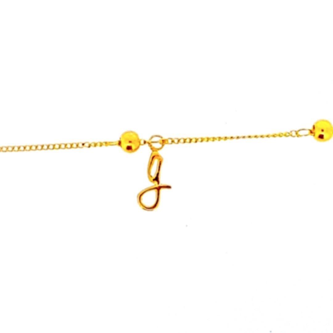 Autium Baby 999 99 Pure Hard Gold Anklet For Baby Shower Gift Customised Alphabetautium Baby 999 99 Pure Hard Gold Anklet For Baby Shower Gift Customised Alphabet Babies Kids Babies Apparel On Carousell