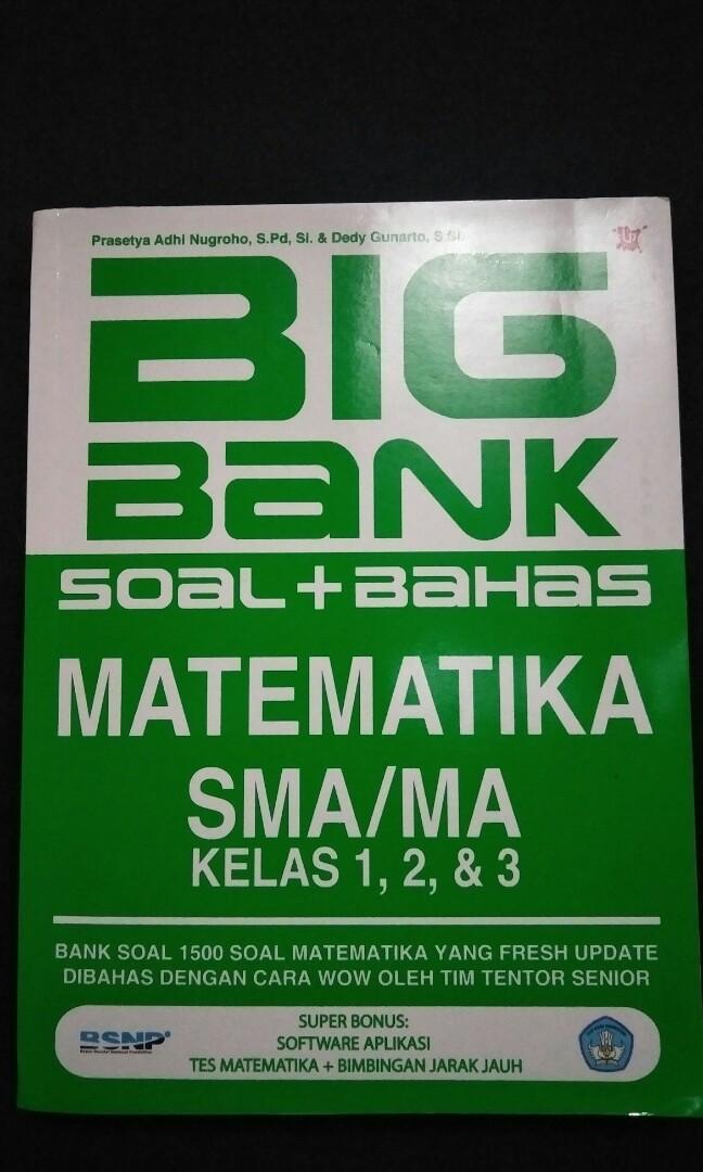 Big Bank Soal Bahan Matematika Sma Ma Books Stationery Books On Carousell