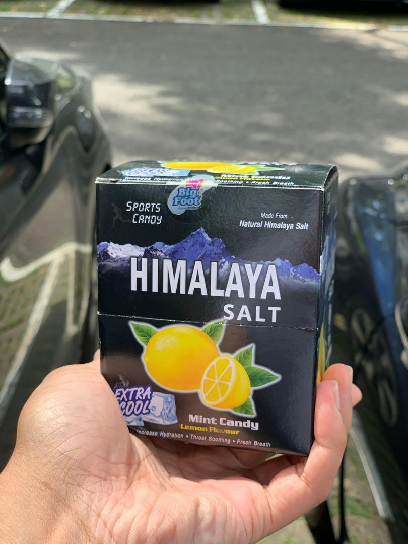 BIG FOOT, (1 Carton)Himalaya Salt Mint Candy - Lemon Flv. x 12 boxes