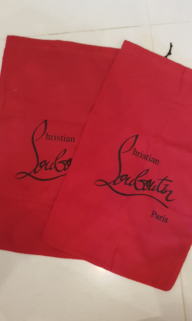 louboutin shoe dust bag