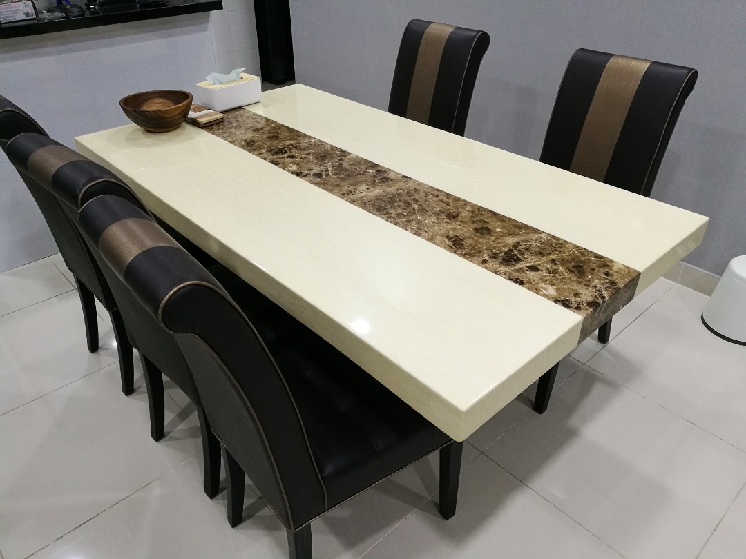 Casarano marble shop dining table
