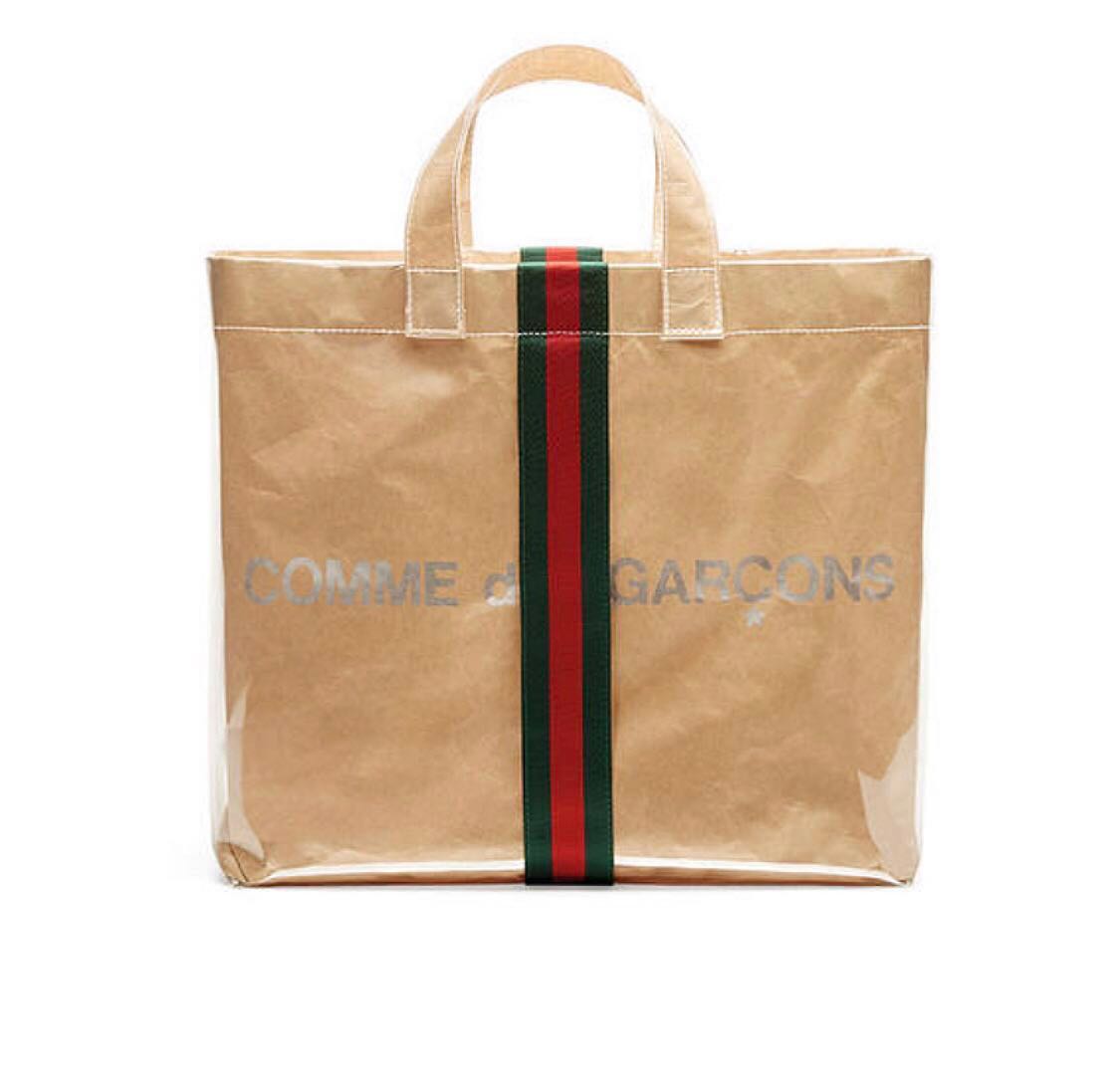 comme des garcons pvc tote bag