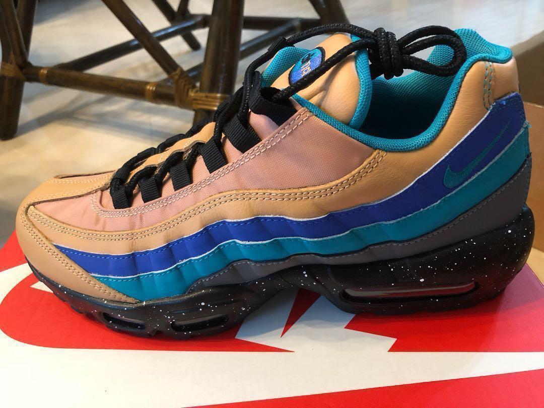 nike air max 95 premium praline turbo green & grey