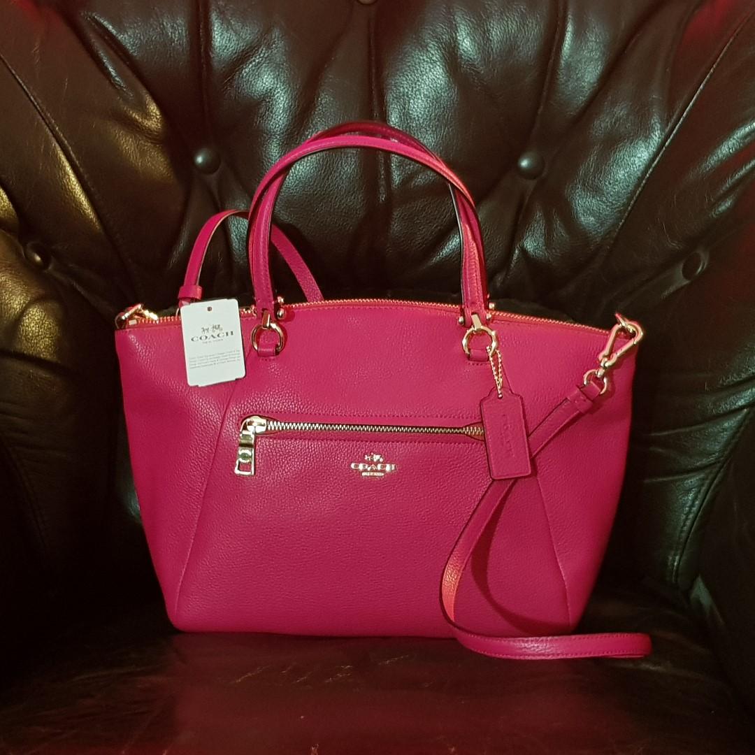 Coach prairie satchel pink top