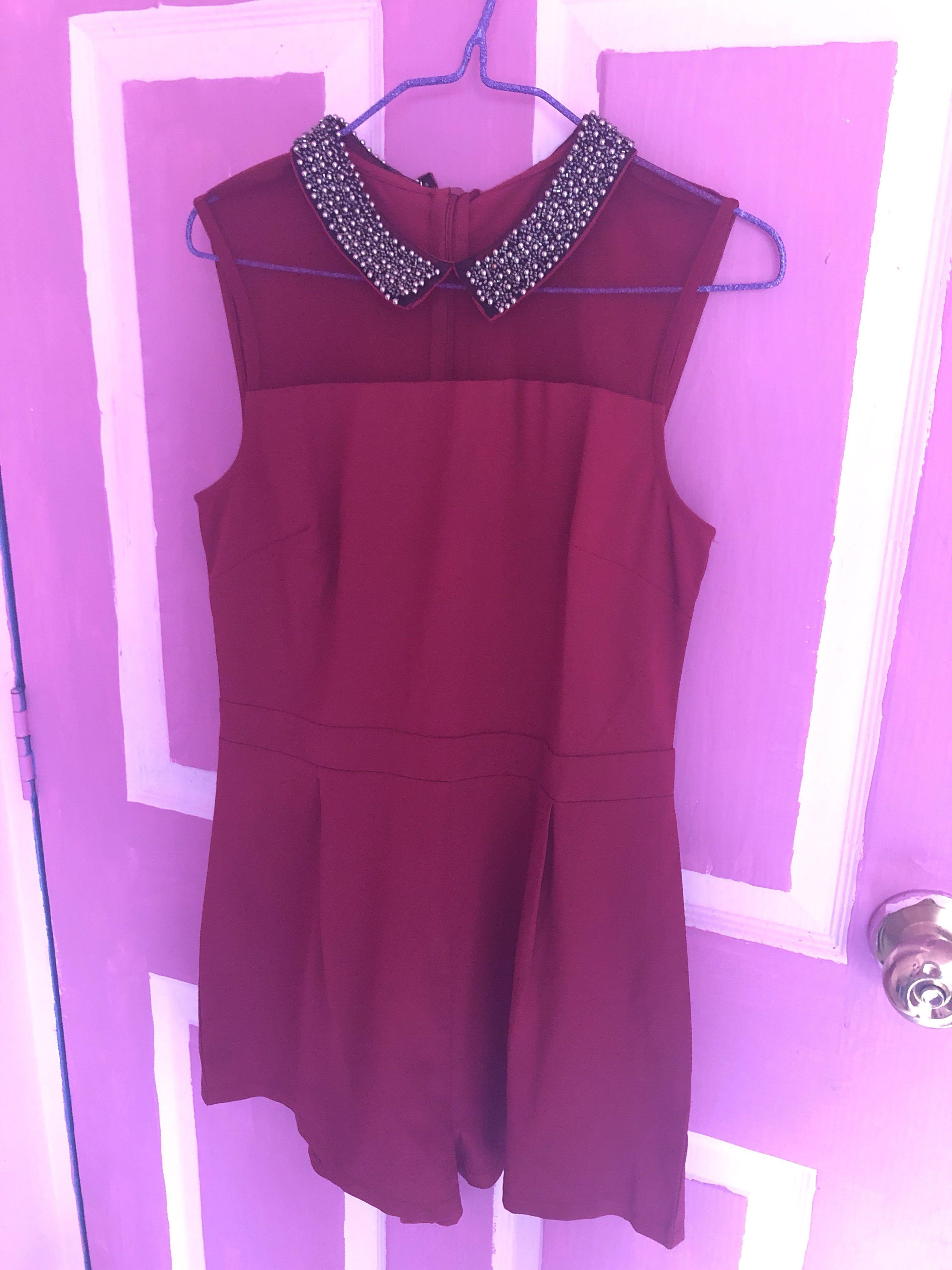 cute red romper