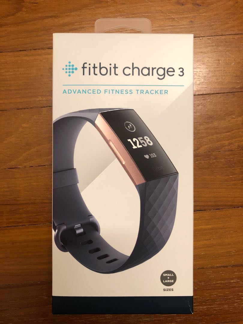 blue grey fitbit charge 3 strap