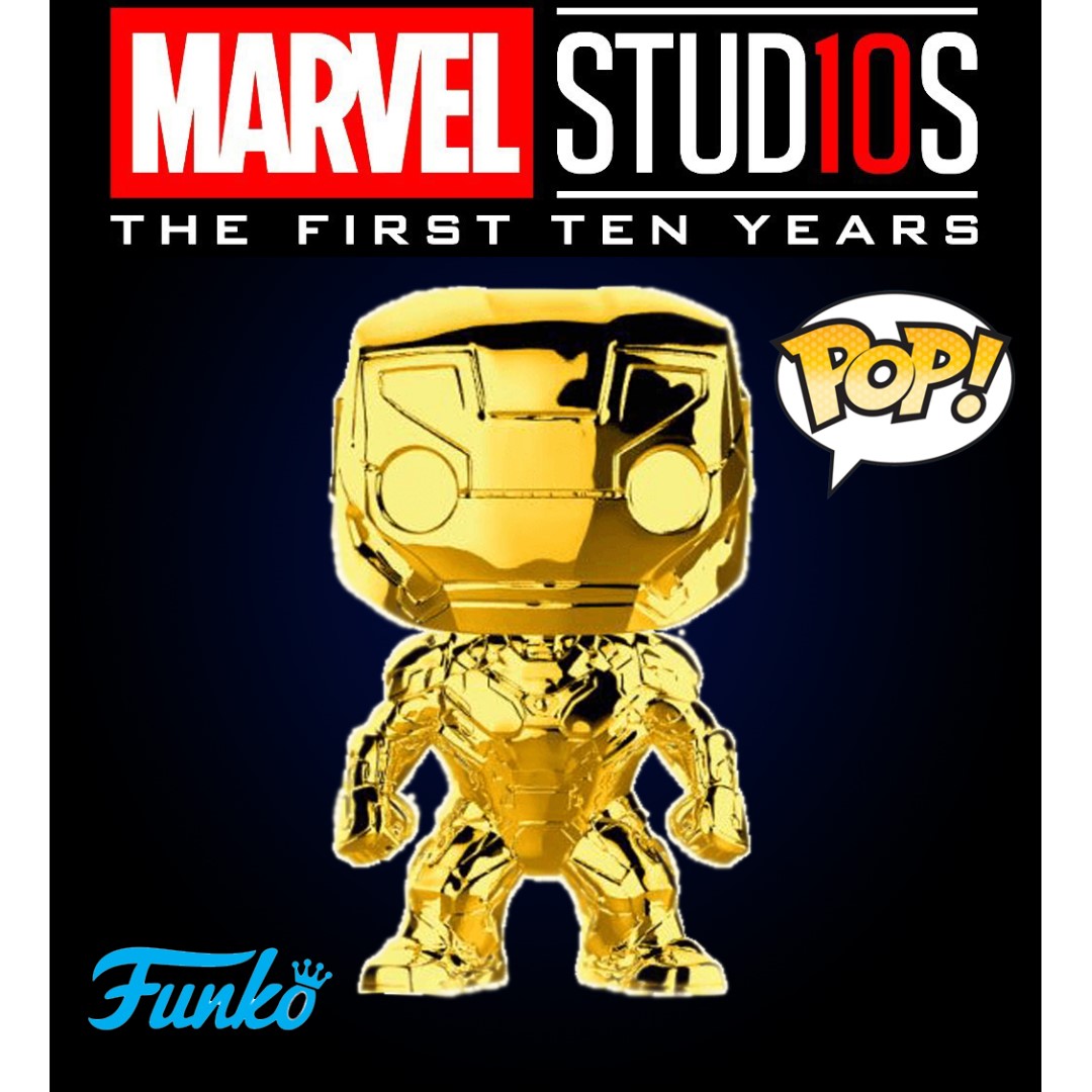 iron man funko pop gold