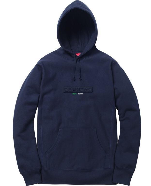 GENUINE Supreme Embossed Logo Hooded Sweatshirt SS18 Men s Fashion Tops Sets Hoodies on Carousell