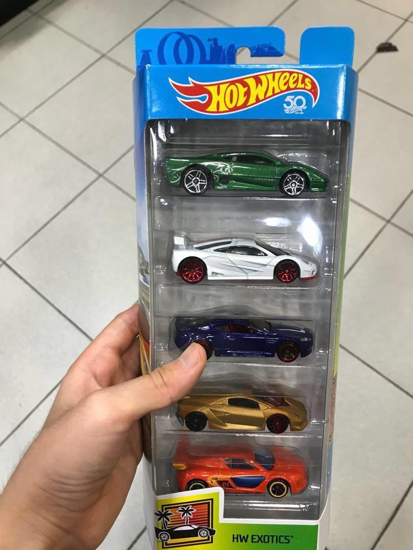 hot wheels exotics 5 pack 2018