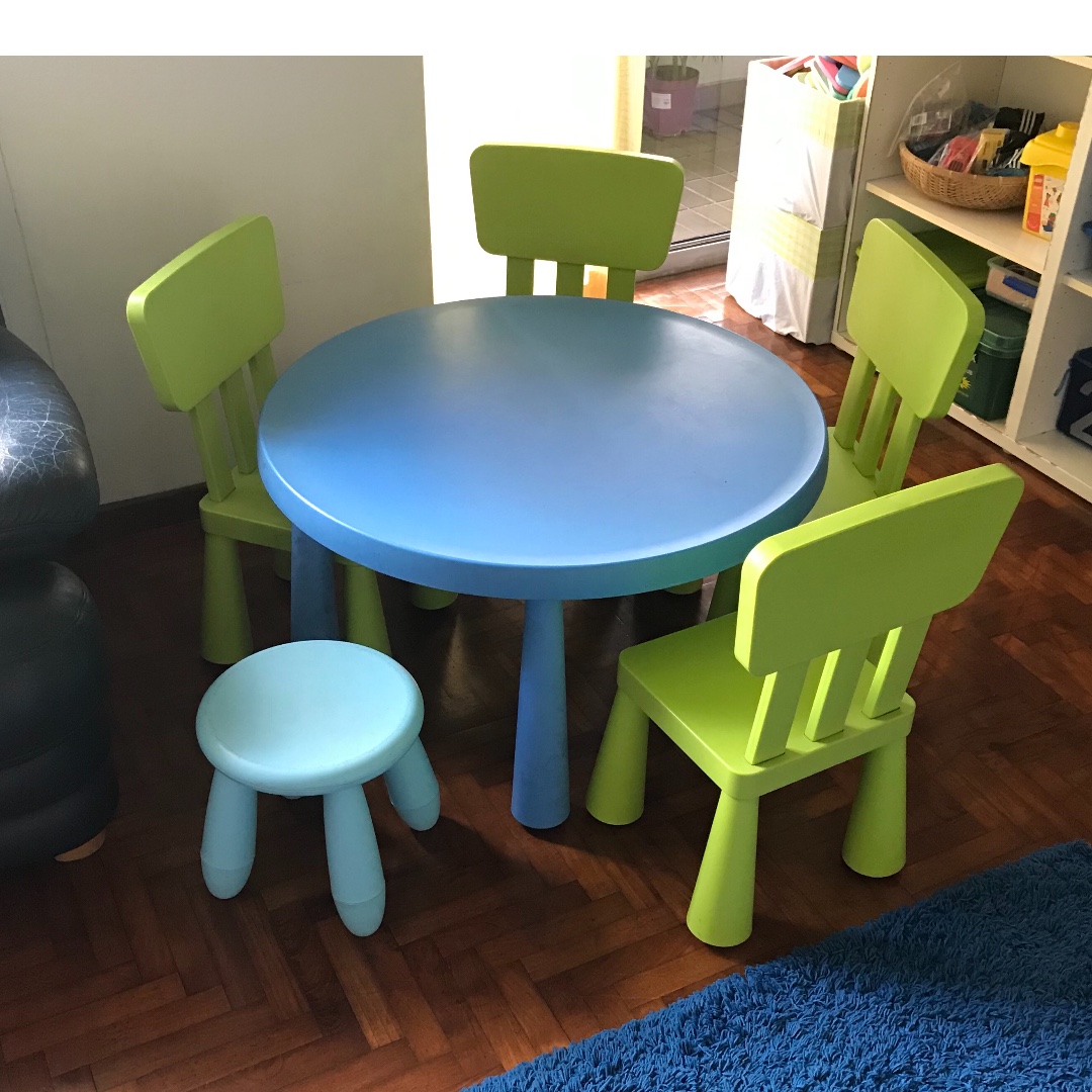 Ikea Childrens Table And Chairs Furniture Tables Chairs On Carousell