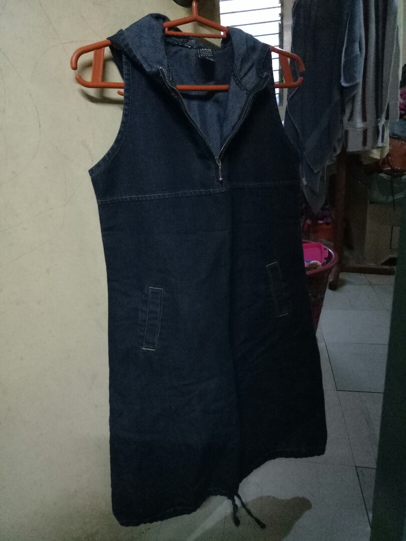 JAG DENIM DRESS WITH HOOD, Women's 
