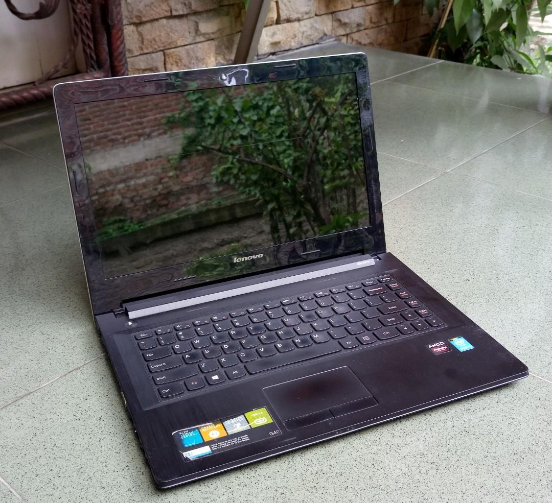 Jual Laptop Lenovo G40 70 Core I3 4gb Ram 500 Abu Silver Elektronik Komputer Laptop Di Carousell