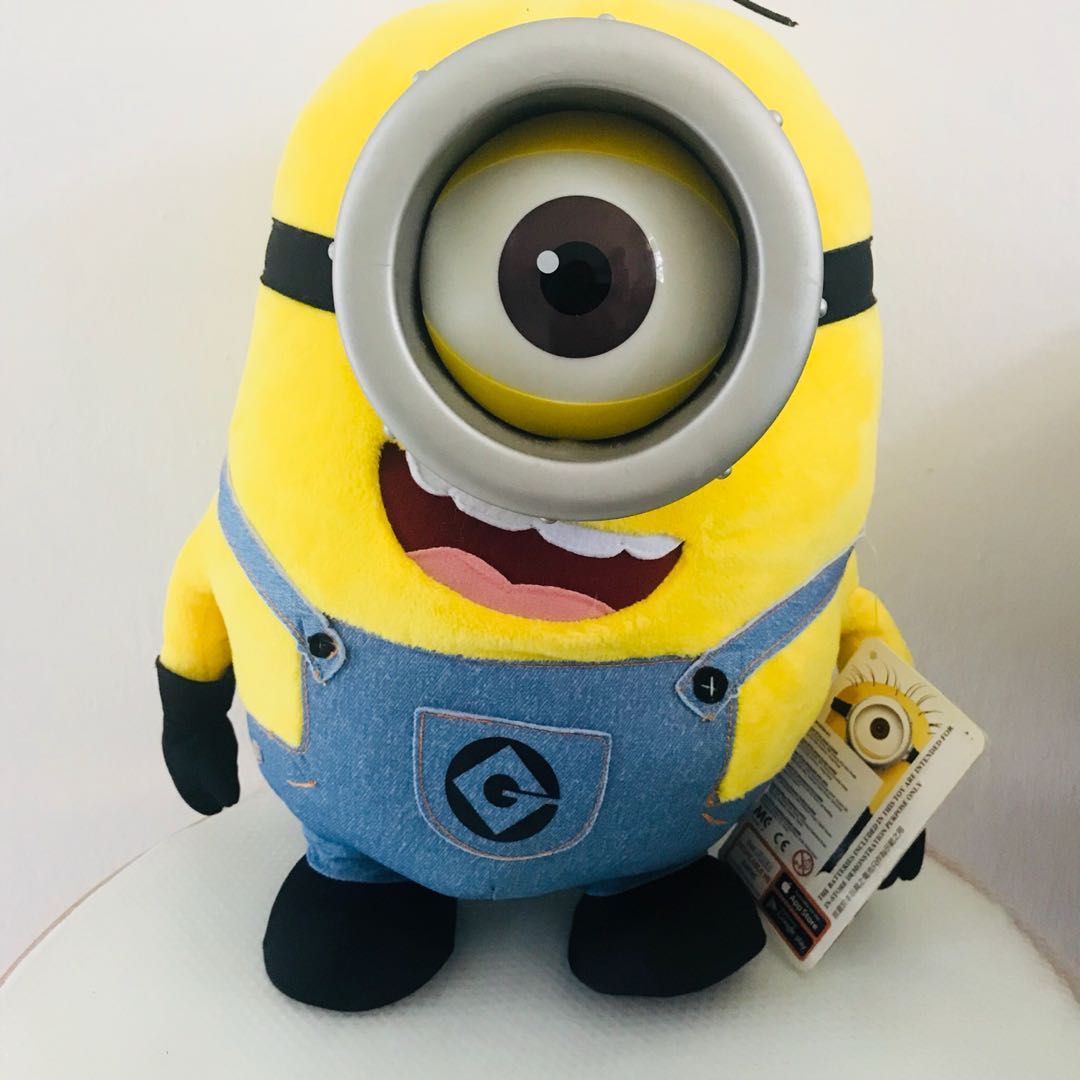 Talking minion plush sales