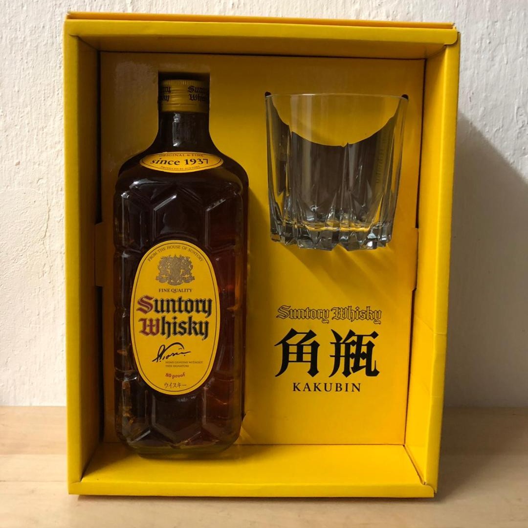 Kakubin Suntory Box Set 三得利角瓶禮盒 嘢食 嘢飲 酒精飲料 Carousell