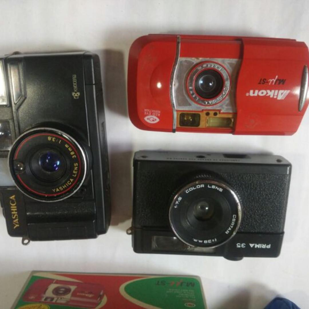 kamera analog jadul yashica prima aikon display paketan, Fotografi di