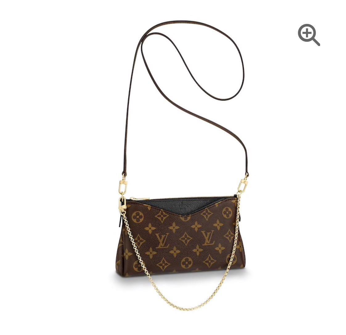 💯Authentic Louis Vuitton Pallas Clutch in Noir, Women's Fashion, Bags &  Wallets, Purses & Pouches on Carousell