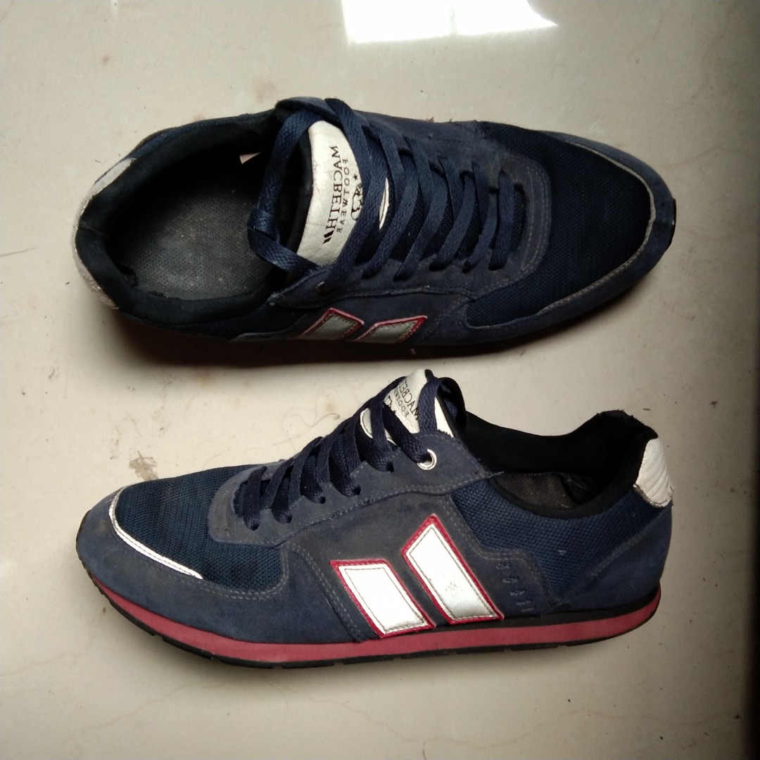 Macbeth Fischer Midnight Navy Blue Red Size 42 Fesyen Pria Sepatu Sneakers Di Carousell