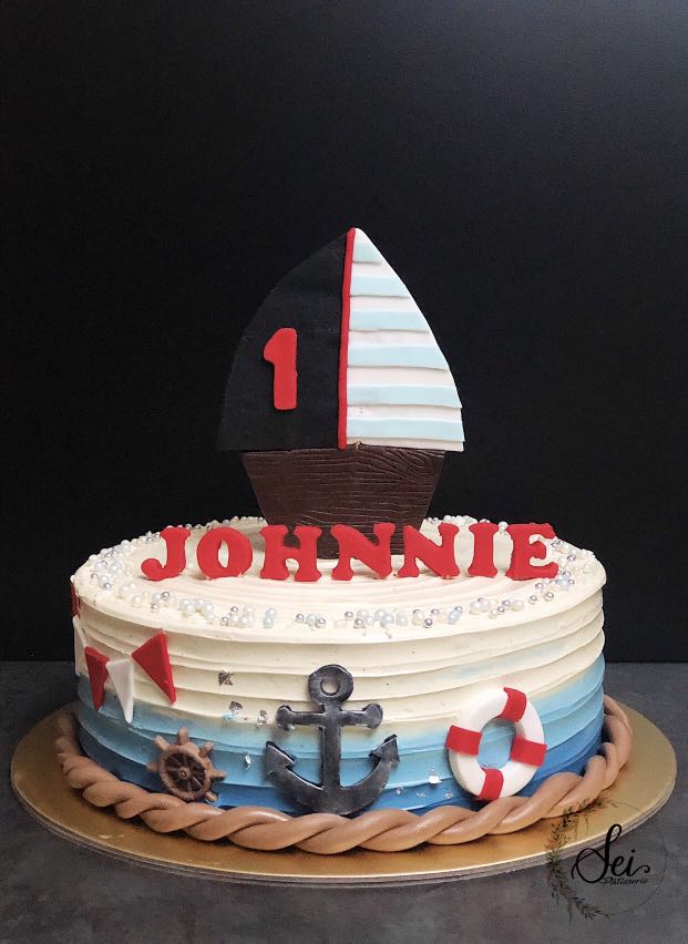 Buy Nautical Ahoy Theme Birthday Party Cake Topper /Cake Decoration Kit |  Party Supplies | Thememyparty – Theme My Party