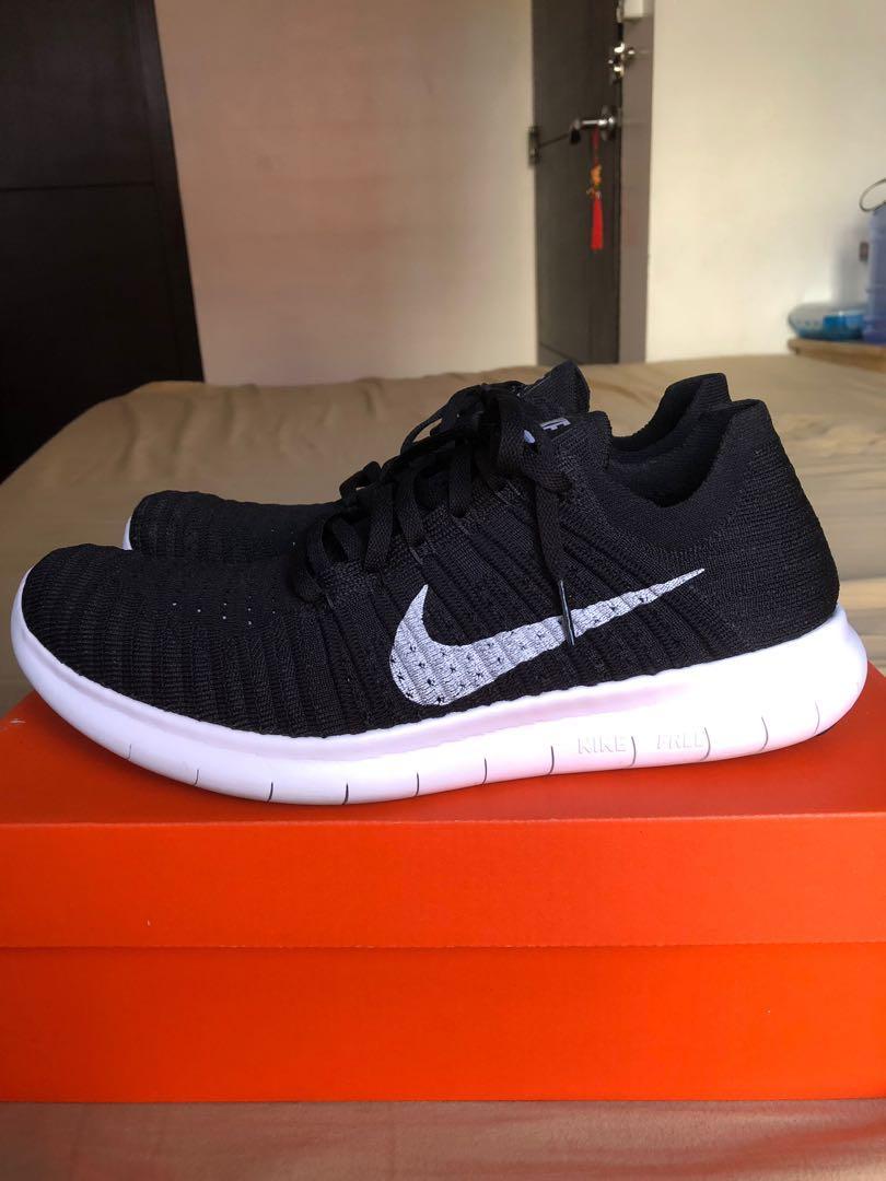 Nike Free Flyknit 2016 (Black), Men's Footwear, on Carousell