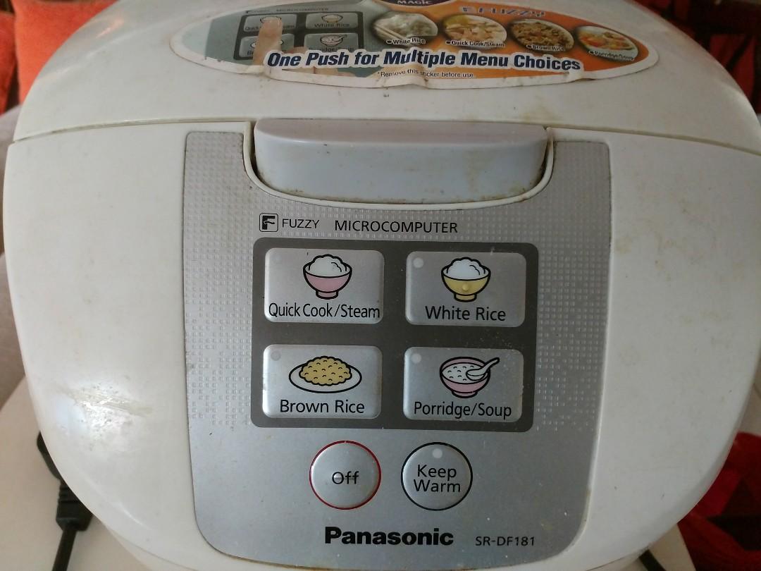 Panasonic Rice cooker SRDF181, TV & Home Appliances, Kitchen