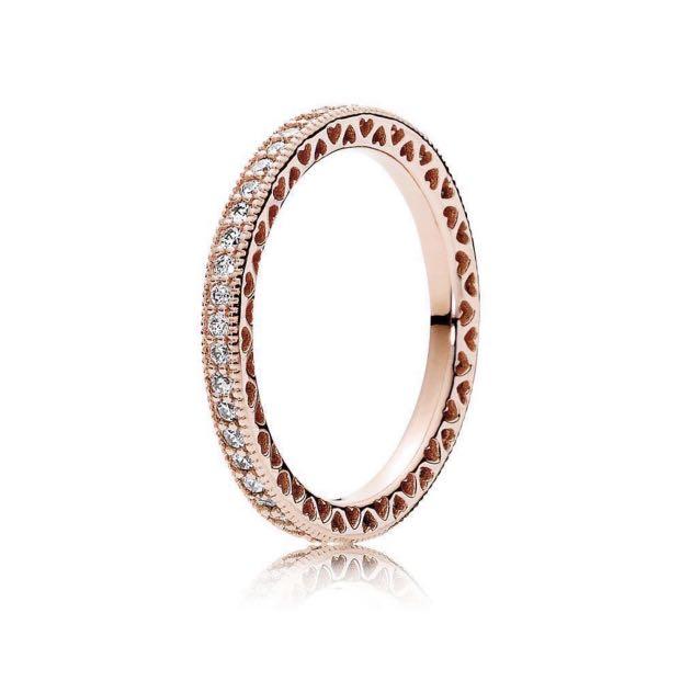 Pandora Rose Gold Princess Stack Rings