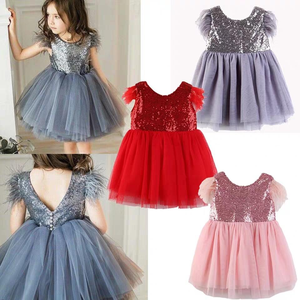 girls glitter party dress