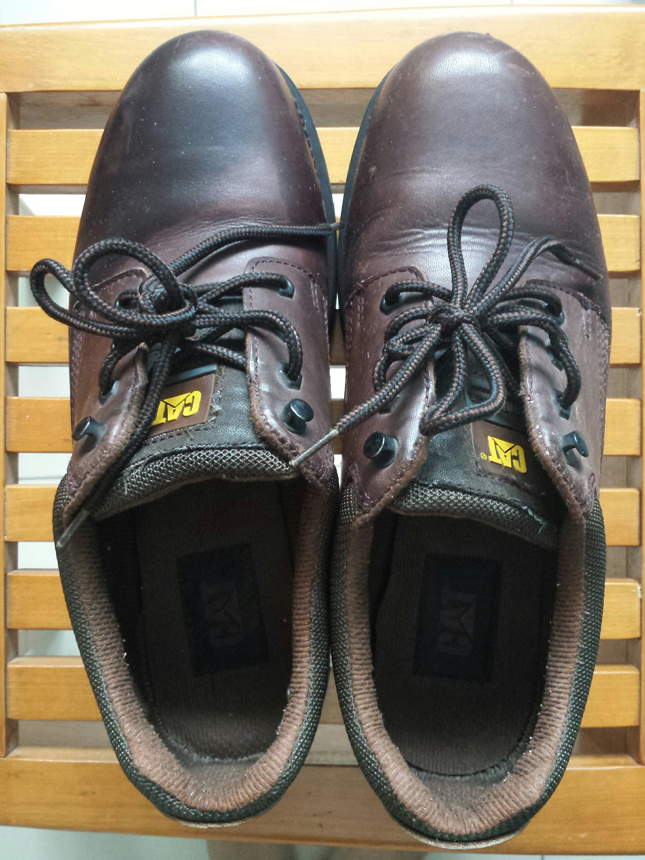 QYOP Caterpillar steel toe safety shoes Men s Fashion Footwear Boots on Carousell