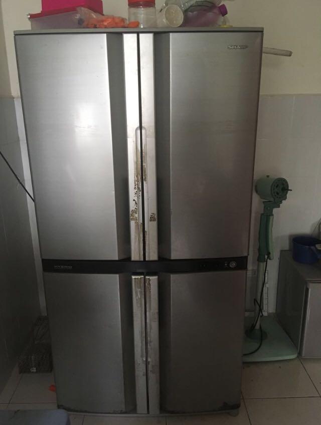 Refrigerator Peti Sejuk 4 Pintu Jenama Sharp Kitchen Appliances On Carousell