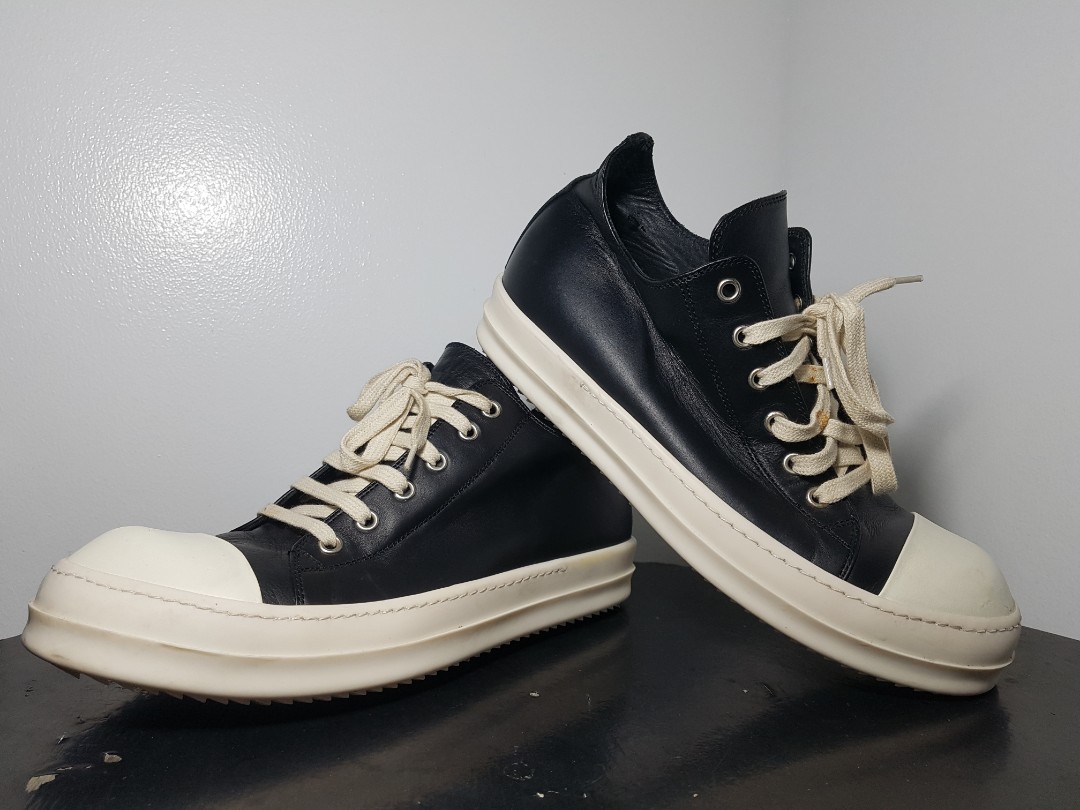 Rick Owens Ramones Low (Mainline), Men's Fashion, Footwear, Sneakers on ...