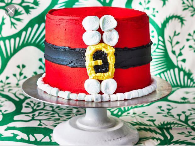 santa cake stand