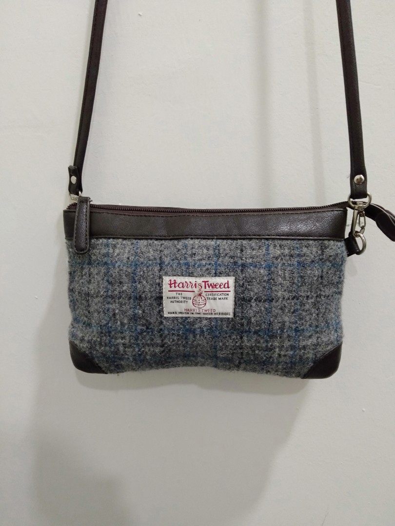 Harris tweed shop sling bag