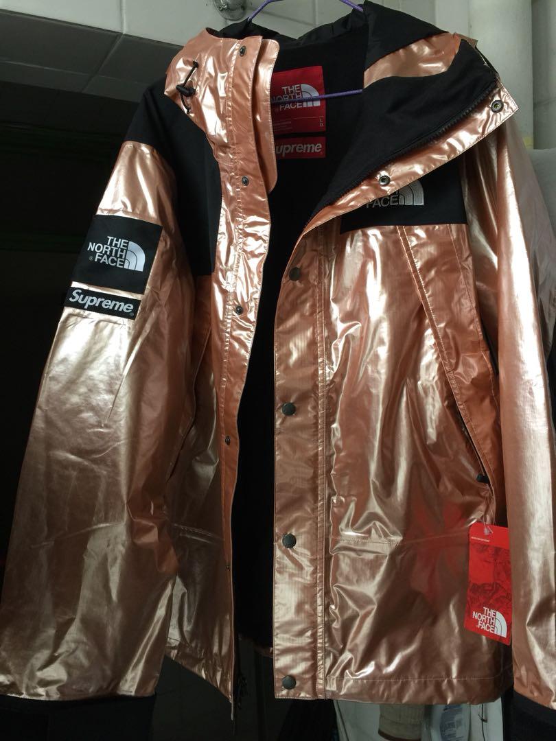 the north face metallic mountain parka