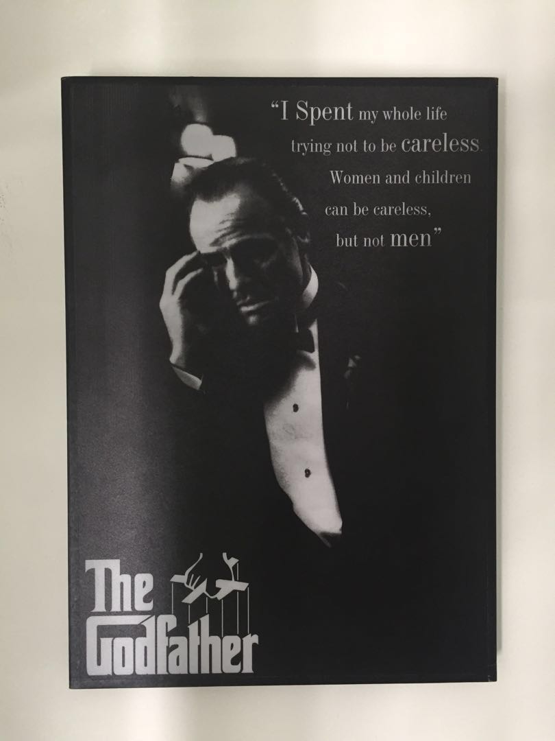 The Godfather Inspirational Quote Wooden Poster, Hobbies & Toys