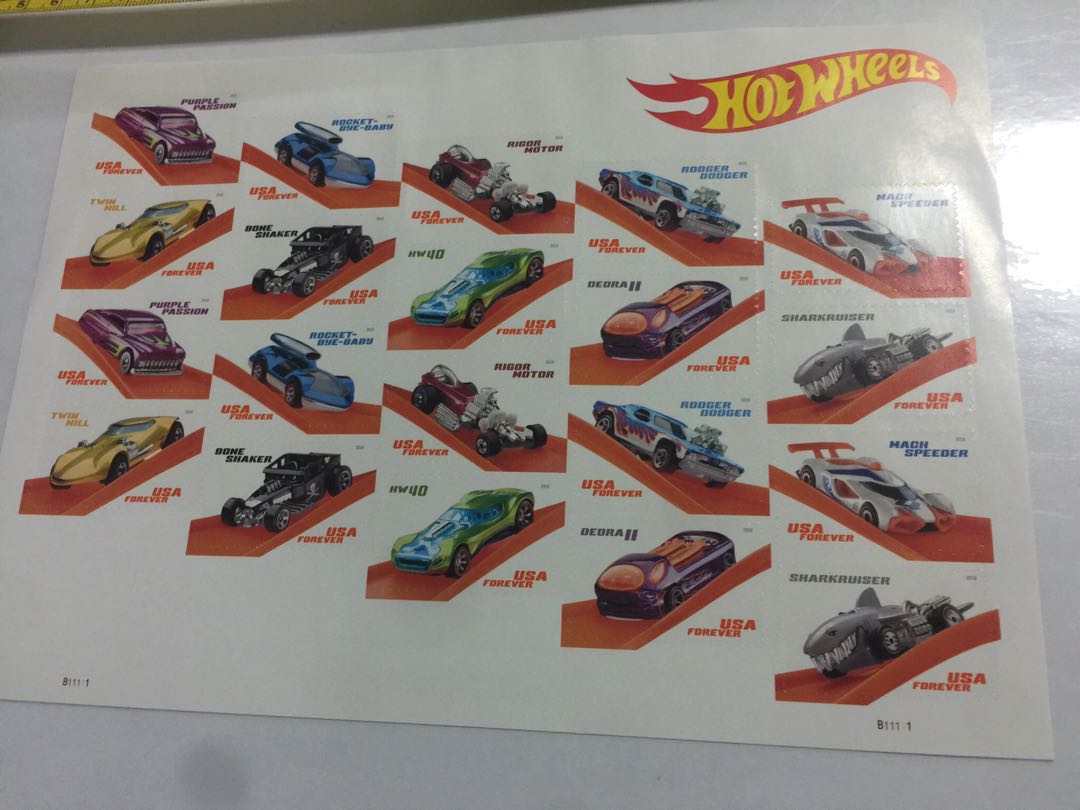 hot wheels stamps