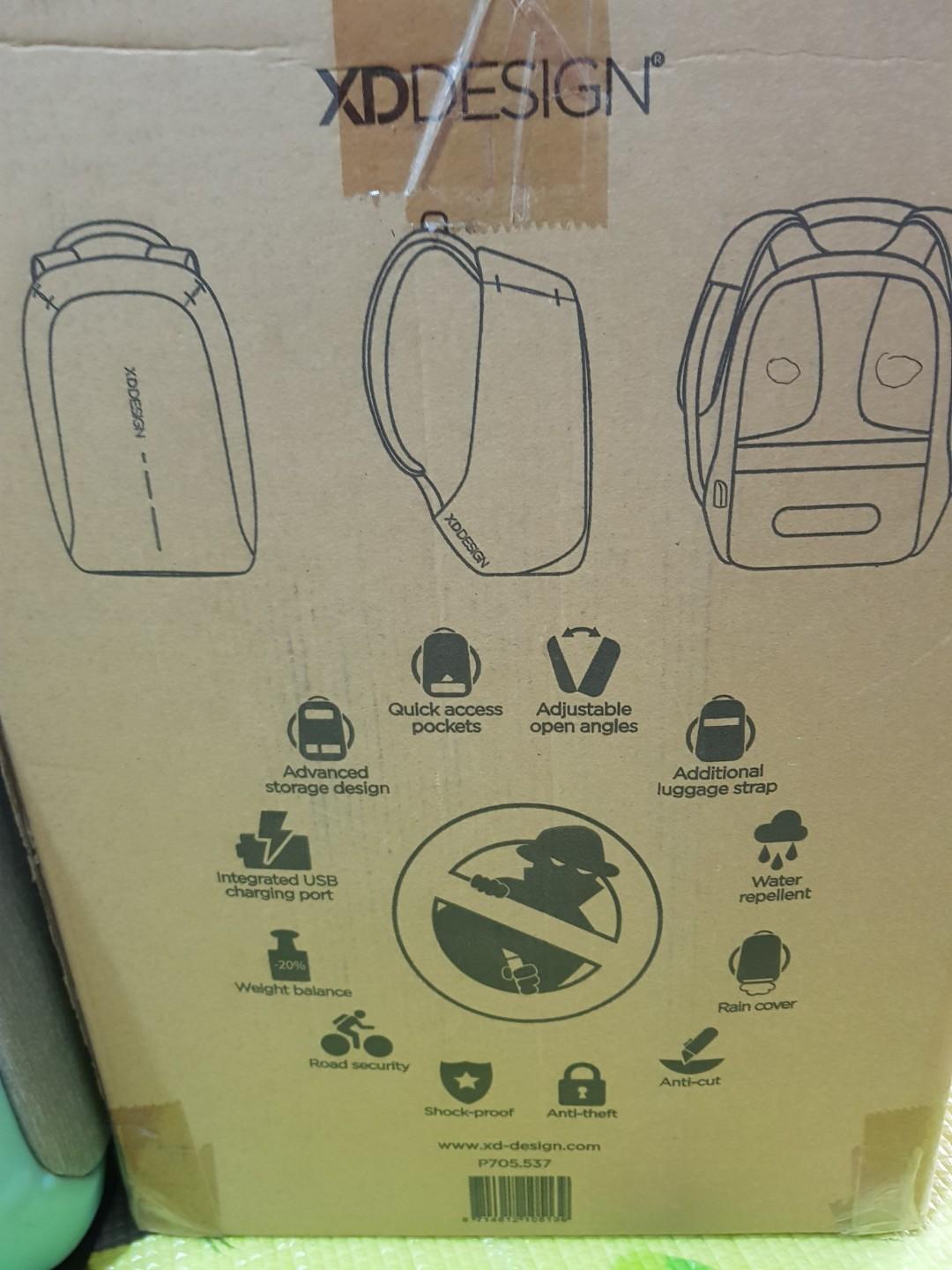 USED XD design anti theft backpack, Hobbies & Toys, Travel, Travel ...