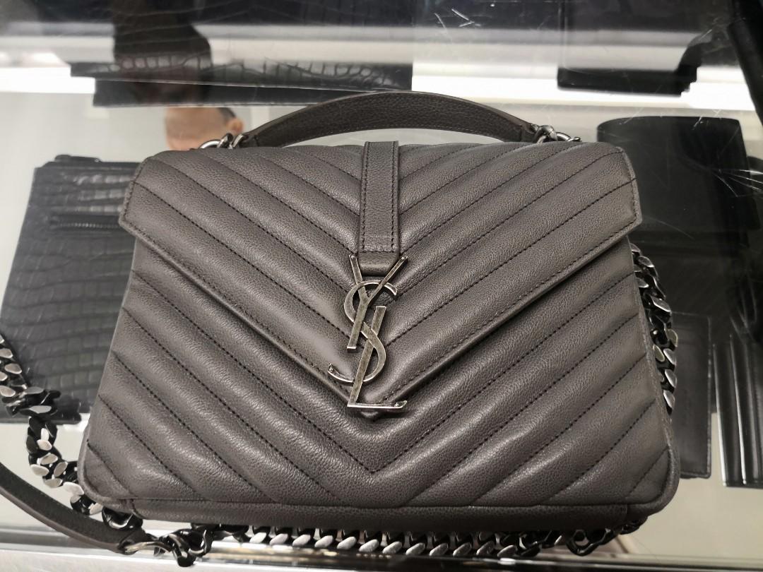 YSL medium matelasse college bag from Florence Outlet mall