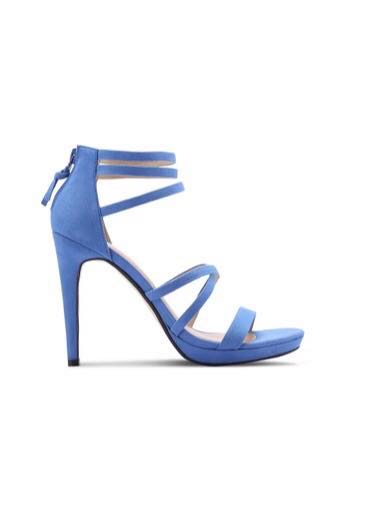 electric blue strappy heels