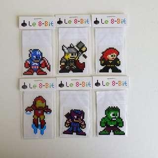 8-bit Avengers stickers