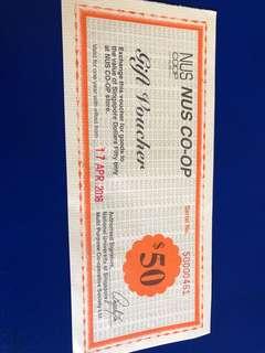 2 X $50 NUS CO-OP voucher