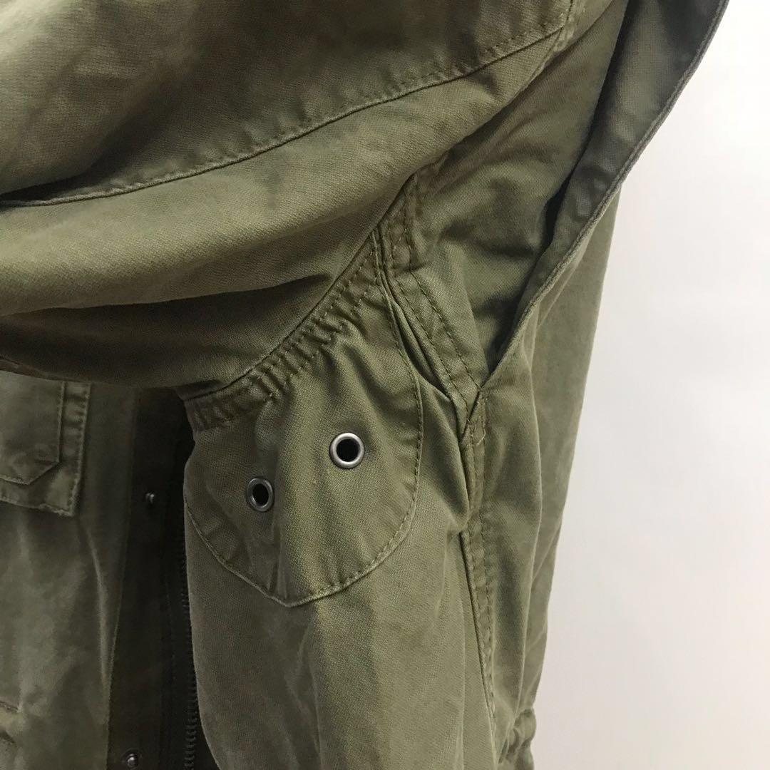 gap military jacket with hidden hood