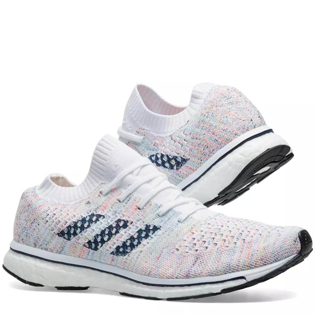adidas adizero prime white & collegiate navy