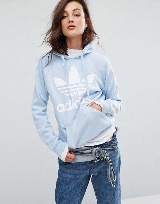 adidas baby blue sweatshirt