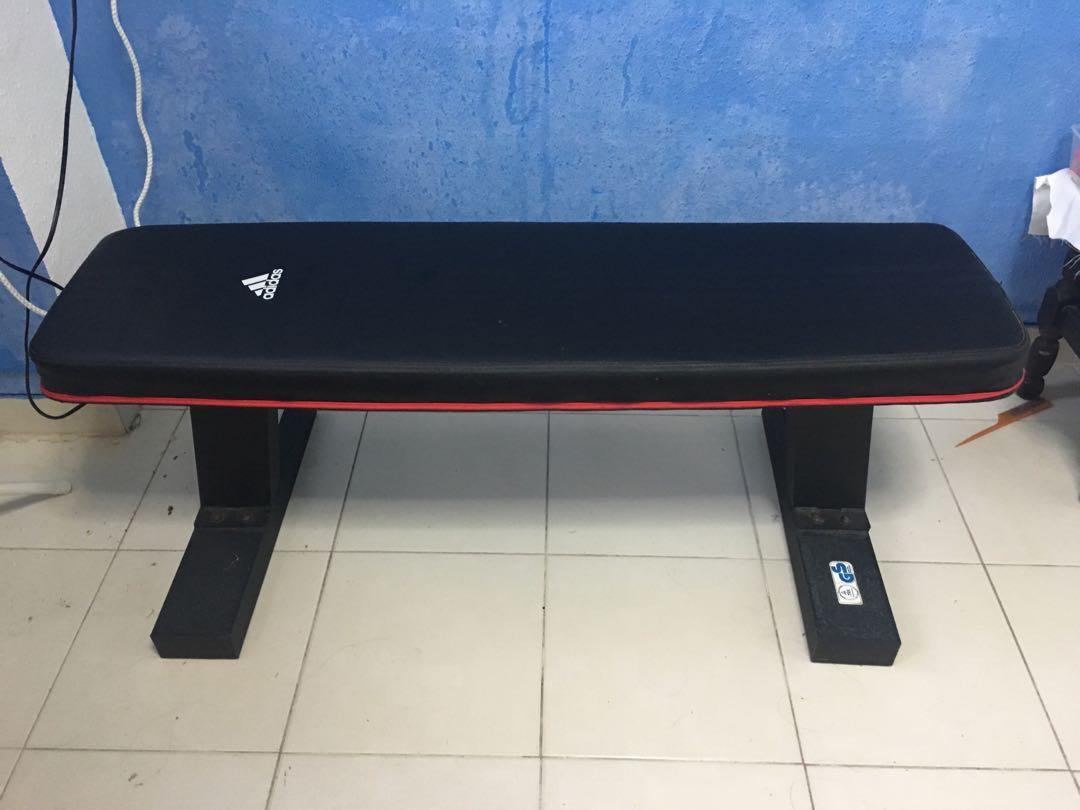 Adidas flat bench, Equipment, Exercise & Fitness, Cardio Fitness Machines on