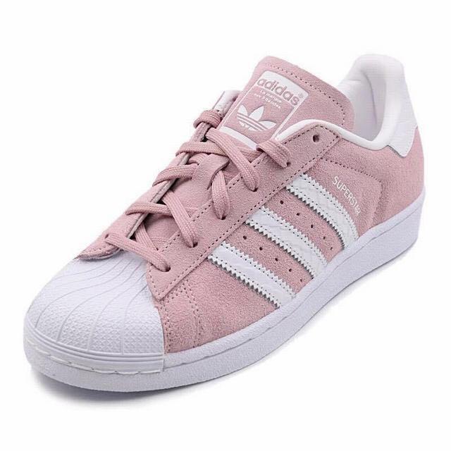 adidas pink suede sneakers