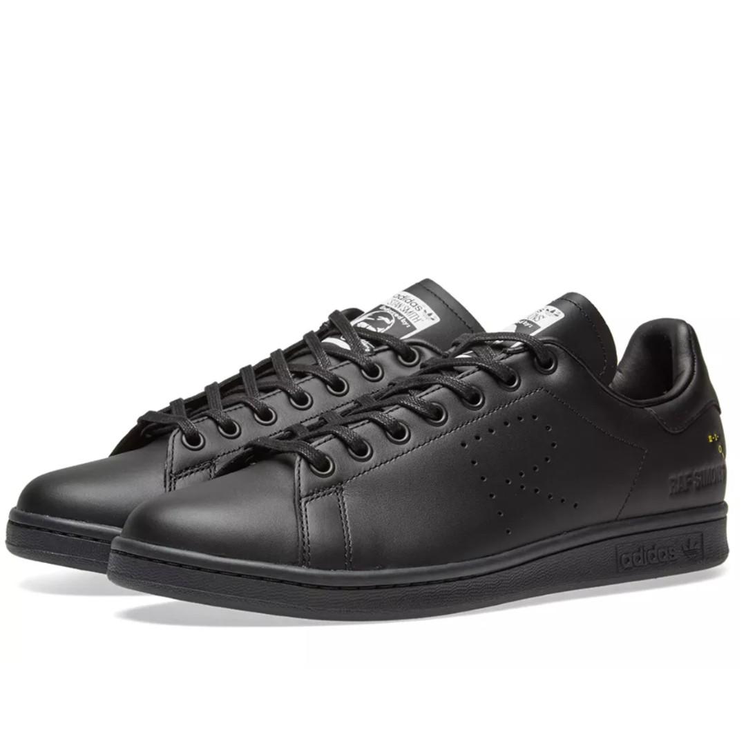 raf simons stan smith black and white