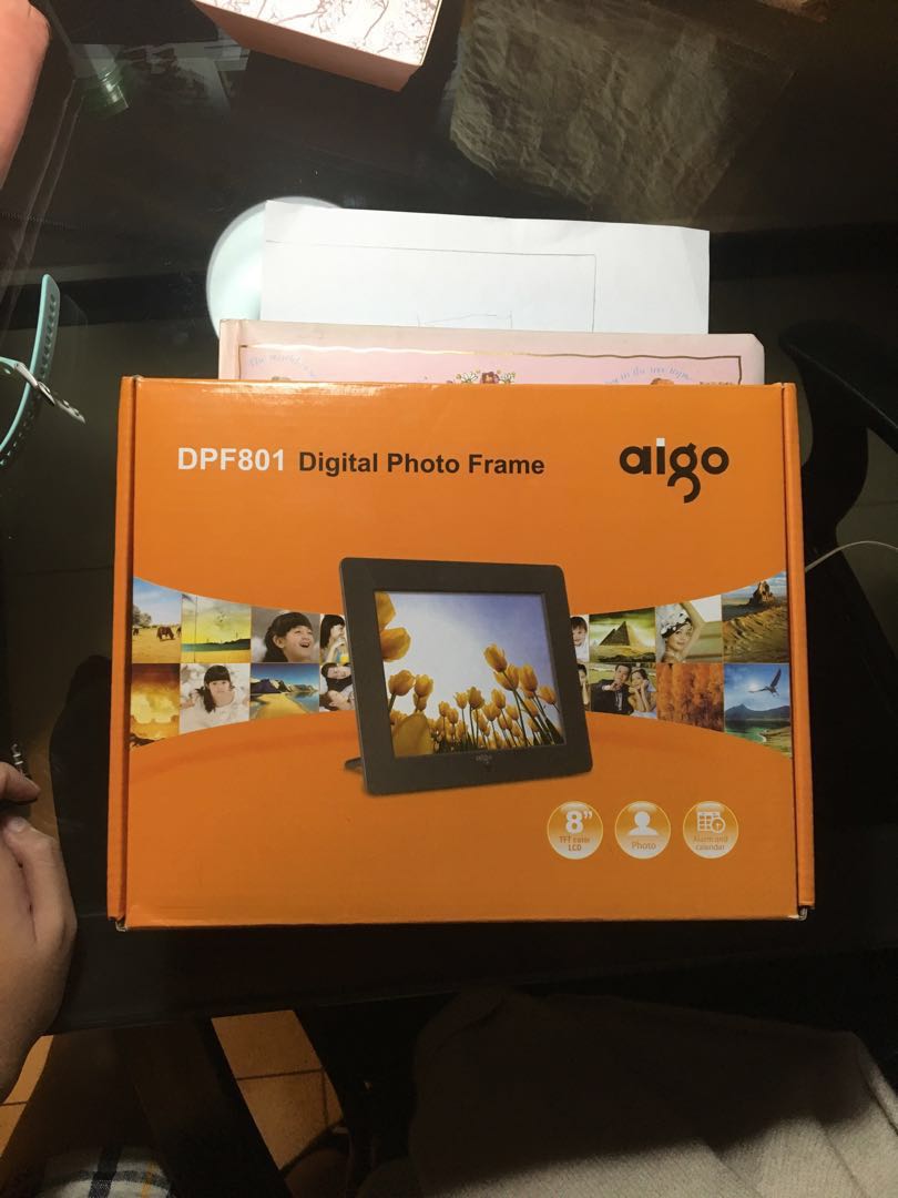 Aigo Digital Photo Frame DPF801 (BNIB) #Next30, Electronics, Others on  Carousell
